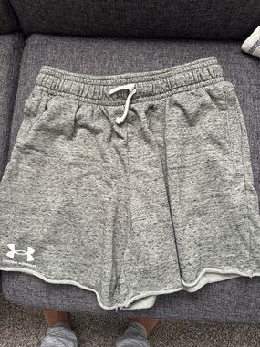 Under Armour Women's Light Gray Heather Athletic Shorts